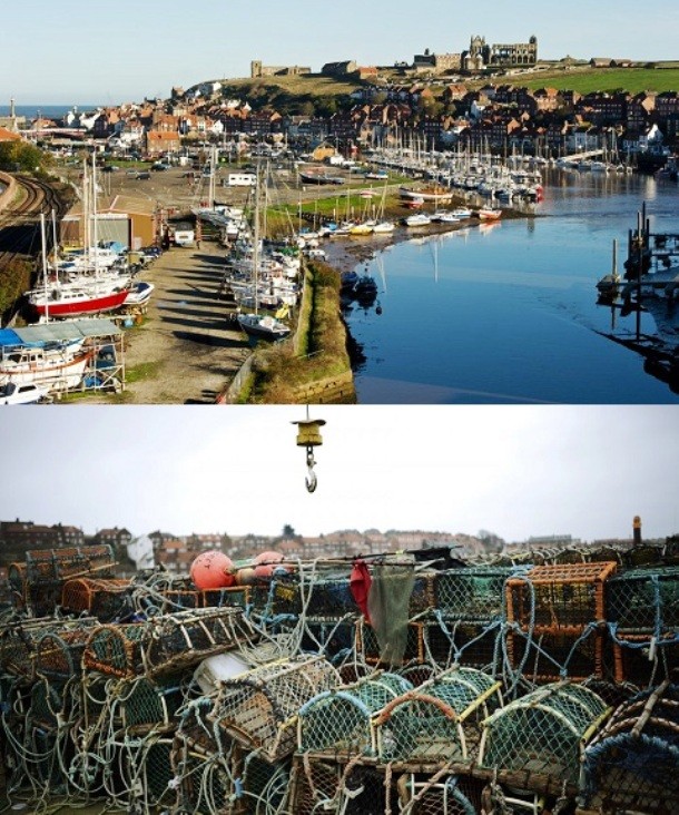 Whitby, northern England, was once a busy fishing town that was packed with boats, fish-sellers, and tourists. The port is now quiet, flanked by empty pots, nets, and dried-out fishing boats as climate change has pushed fish stocks northward.
