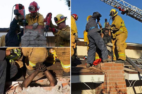 In 2014, firefighters used dish soap to extract Genoveva Nunez-Figueroa from a chimney. The 30-year-old emerged blackened with soot, after a two-hour rescue attempt in Thousand Oaks, California.

Nunez-Figueroa made the unwanted visit to a man's home after he ended their brief relationship. The former couple apparently met online and went on about six dates before he called it off. 

Apparently, Nunez-Figueroa didn't get the hint. She was later arrested for illegally entering a residence and providing false information to a peace officer.