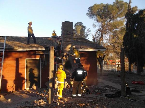 A suspected burglar died in November 2015 after getting stuck in a home chimney in Central California, officials said.

“(The homeowner) had tried to light a fire in his fireplace and heard somebody calling out for help in the chimney,” Jake Jensen, of the Fresno County Sheriff's Office, said. 

It is believed the man entered the chimney overnight, and the homeowners were only altered to his presence when they started the fire. A few minutes after they called 911, “the suspect appeared to be breathing and moving inside the chimney,” the sheriff's office said.

Firefighters dismantled the chimney to try and save the suspect, but he was pronounced dead at the scene.