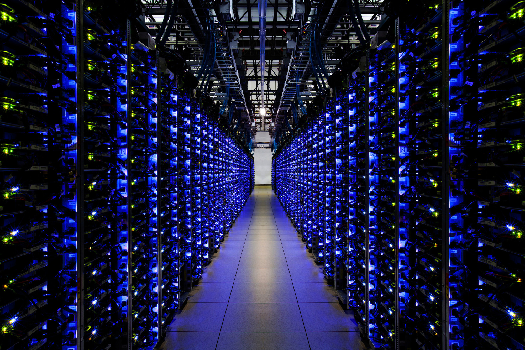 The heart of a Google data center in Georgia.