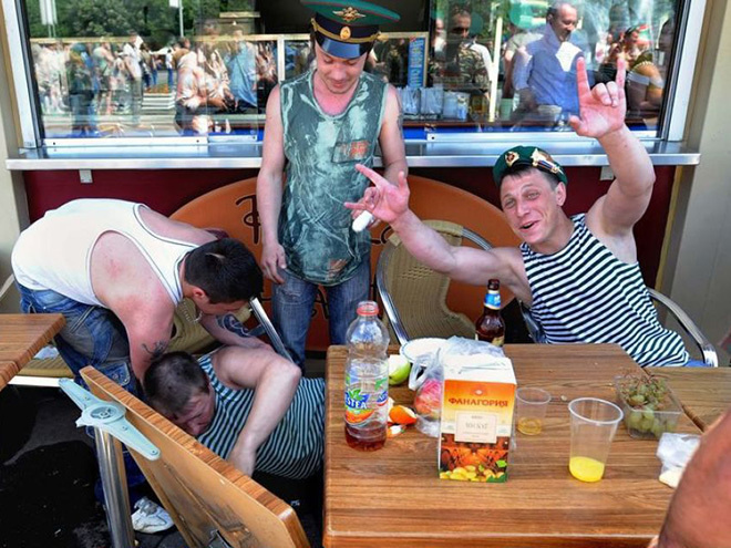 wtf russian party - russians drinking vodka