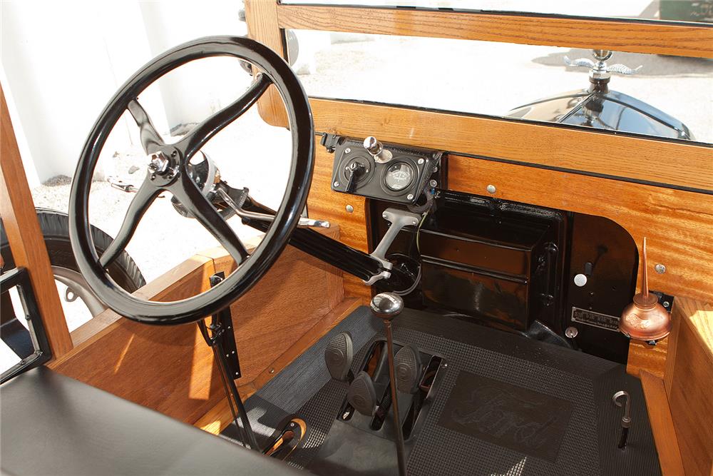 Interior of a 1925 Ford Model T