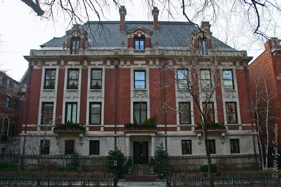 The original Playboy mansion was a 70-room brick house in Chicago.