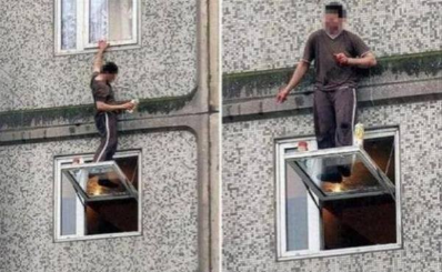 cringe dangerous window cleaning