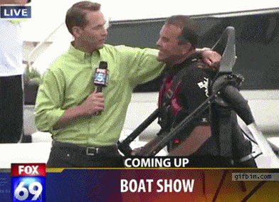 starts right now gif - Live Coming Up gifbin.com Fox 69 Boat Show
