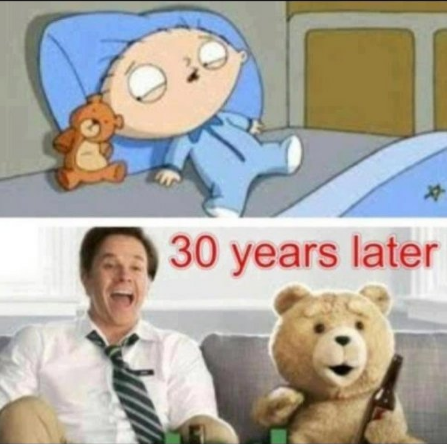 ted family guy - 30 years later