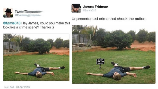 photoshop james fridman - James Fridman jamie013 Tc Unprecedented crime that shook the nation. Hey James, could you make this look a crime scene? Thanks