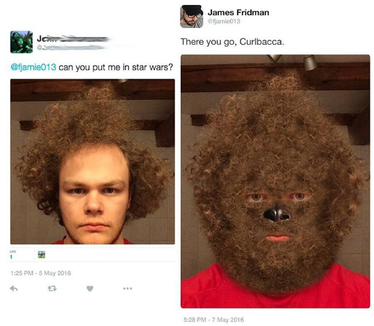 james fridman best - James Fridman jam013 There you go, Curlbacca. can you put me in star wars?