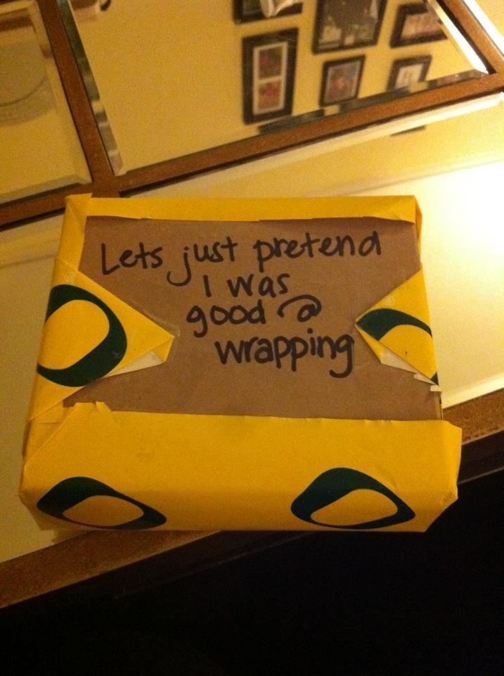 design - Lets just pretend good @ I was wrapping