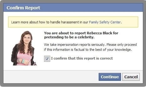 rebecca black photoshoot - Confirm Report Learn more about how to handle harassment in our Family Safety Center, You are about to report Rebecca Black for pretending to be a celebrity. We take impersonation reports seriously. Please only proceed if this i