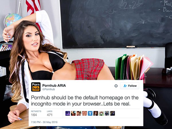 20 Zingers By Pornhub's Twitter Account