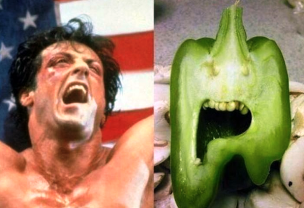 A pepper that looks like Rocky Balboa