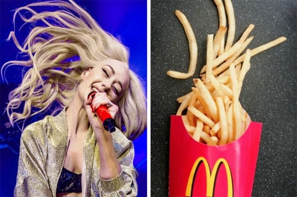 Fries that look like Iggy Azaela