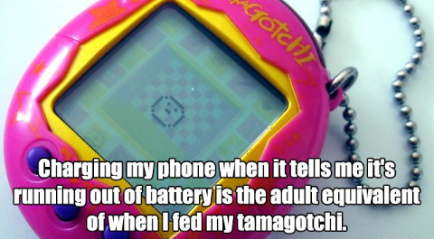 independent schools - Gotch Charging my phone when it tells me it's running out of battery is the adult equivalent of when I fed my tamagotchi.