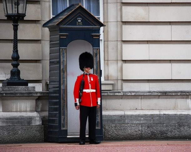 Being a ceremonial guard might seem like a cool job, but standing motionless and expressionless for long hours in every kind of weather is actually not cool at all. Moreover, the guards often have to endure annoying tourists who take pictures with them.