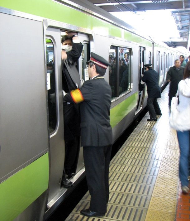 If you wonder what a pusher actually pushes, let us inform you he pushes people in the train or metro in a station during the rush hours. This job is particularly common in Japan where the pushers are known as “oshiyas.”