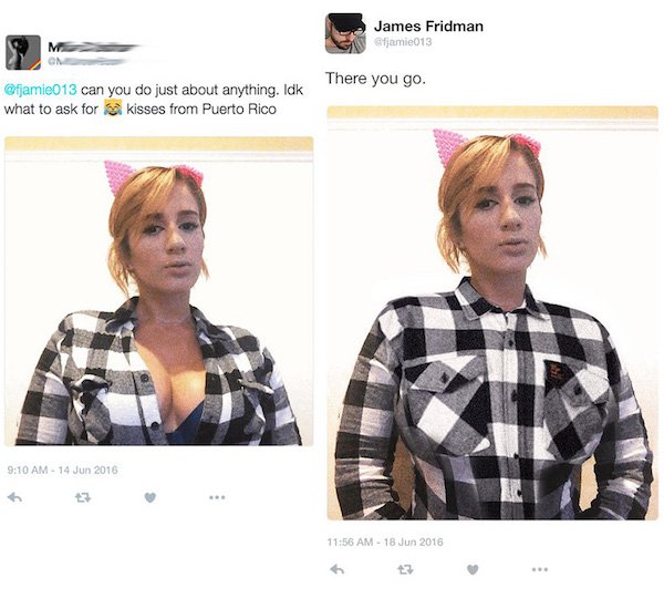 james fridman photoshop best - James Fridman fjamie013 M Yon There you go can you do just about anything. Idk what to ask for kisses from Puerto Rico