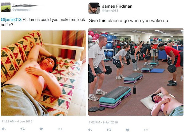 james friedman photoshops - James Fridman Gfjamie013 Hi James could you make me look Give this place a go when you wake up. buffer?