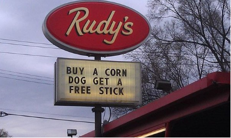 bargain - Rudy's Buy A Corn Dog Get A Free Stick