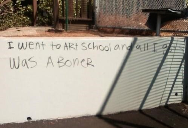 fail wall - I went to Art School and all I Was A BoneR