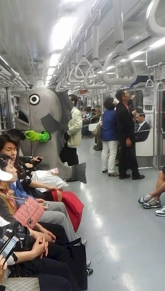 Look, he's just trying to make his a commute a little bit more interesting. Can you blame him?