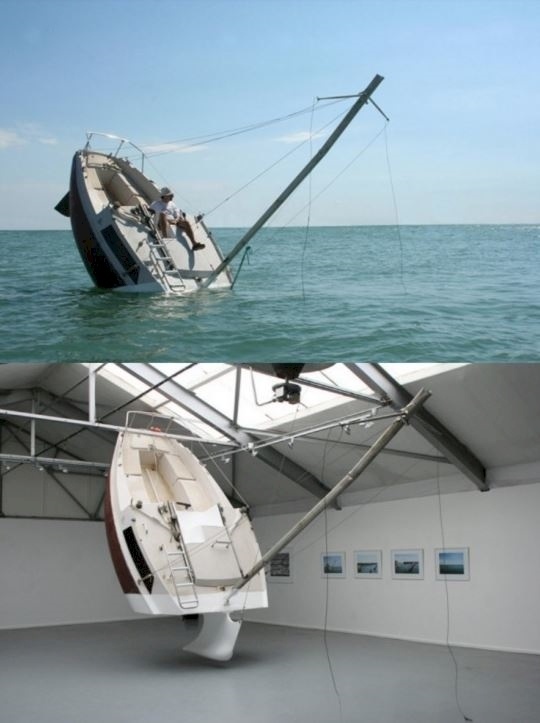 Most boaters wouldn't want this to happen, but this guy did it intentionally.