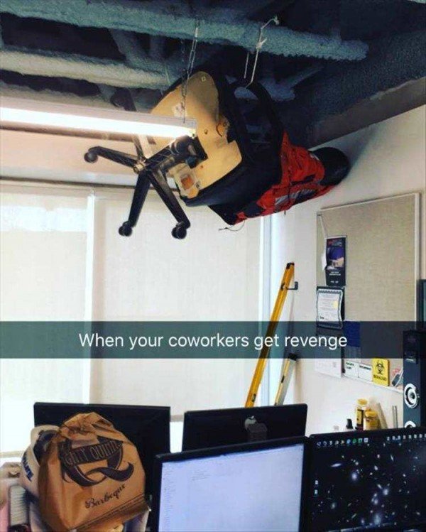 funny work fails - When your coworkers get revenge