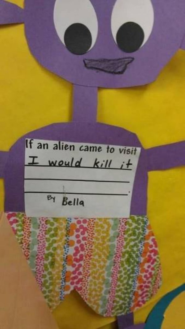 if an alien came to visit i would kill it - If an alien came to visit I would kill it By Bella