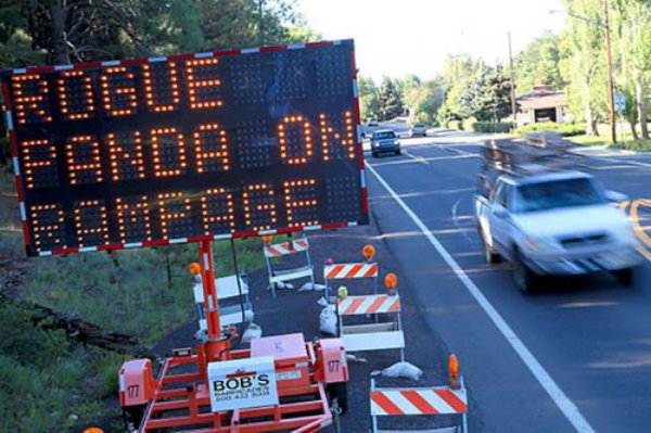 hacked road sign - Bob'S