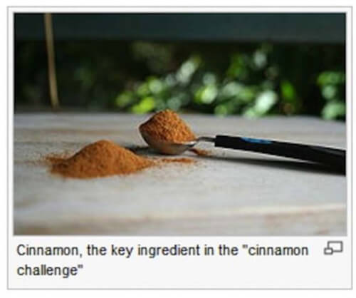 child crying because his hot dog fell - Cinnamon, the key ingredient in the "cinnamon challenge