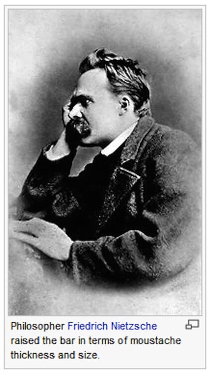 friedrich nietzsche - Philosopher Friedrich Nietzsche raised the bar in terms of moustache thickness and size.