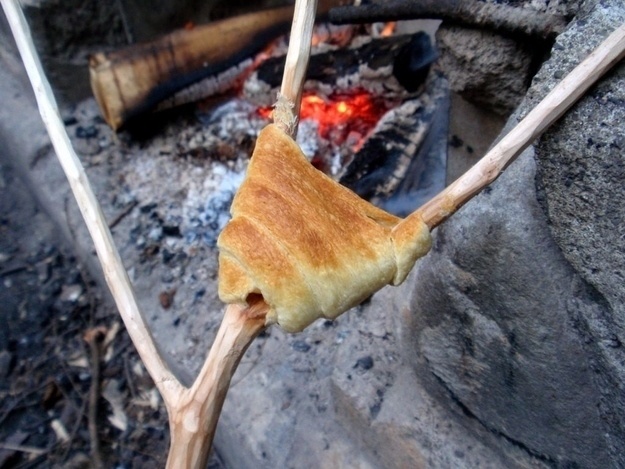 Campfire foods are more than just s'mores.

Make crescent rolls! You can even stuff them with marshmallows or nutella.