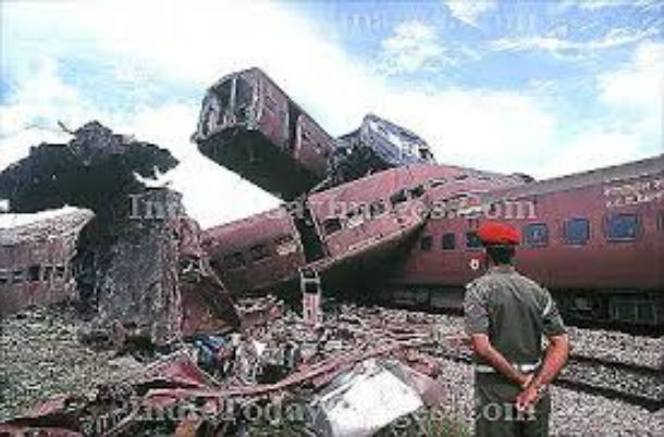 The Gaisal train disaster occurred on August 2, 1999, when two trains carrying 2,500 people collided at the remote station of Gaisal, 310 miles from the city of Gauhati in Assam. The crash occurred at such high speeds that the trains actually exploded on impact, killing at least 290 people.