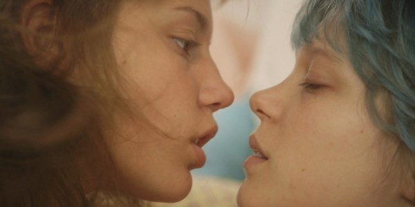 Adèle Exarchopoulos & Léa Seydoux in Blue Is The Warmest Colour.

Adèle Exarchopoulos and Seydoux brought to life Adèle and Emma in this romantic drama. The French film debuted at the Cannes Film Festival in France in 2013 where both actresses were awarded the Palme d'Or. In the movie the two actors bared it all in a love scene lasting six minutes long.