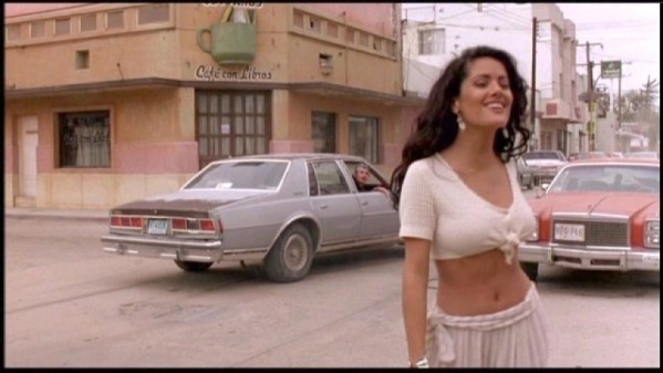 Salma Hayek in Desperado.

Salma Hayek left a successful career as a soap opera actress in Mexico. Without much grasp of the English language, Hayek wanted to make her mark in Hollywood. And she did that when she landed the role of Desperado in 1995 alongside Antonio Banderas.