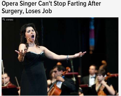 can t stop farting - Opera Singer Can't Stop Farting After Surgery, Loses Job Expand