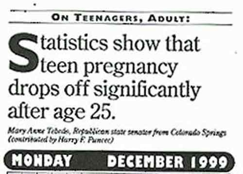 bad copywriting examples - On Teenagers, Adult Statistics show that teen pregnancy drops off significantly after age 25. Mary Acer Teese, Kralico sta serater from Cetirado Springs cokinimated by Ham E Amanec Monday