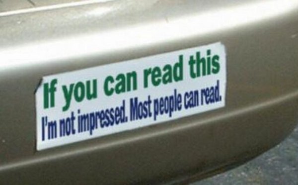 43 funny bumper stickers