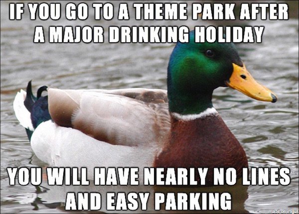 she puts her hair up meme - If You Go To A Theme Park After A Major Drinking Holiday You Will Have Nearly No Lines And Easy Parking nade on ima