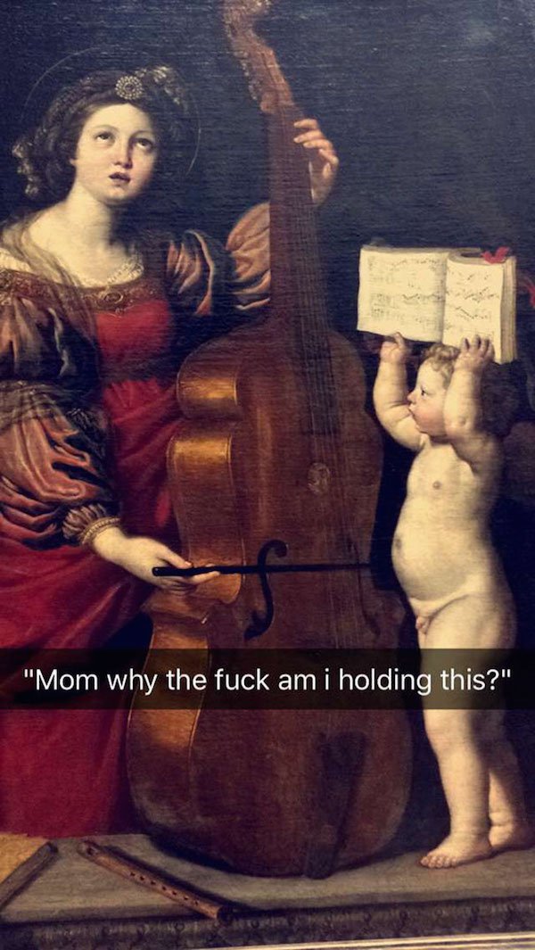 domenichino st cecilia - "Mom why the fuck am i holding this?"