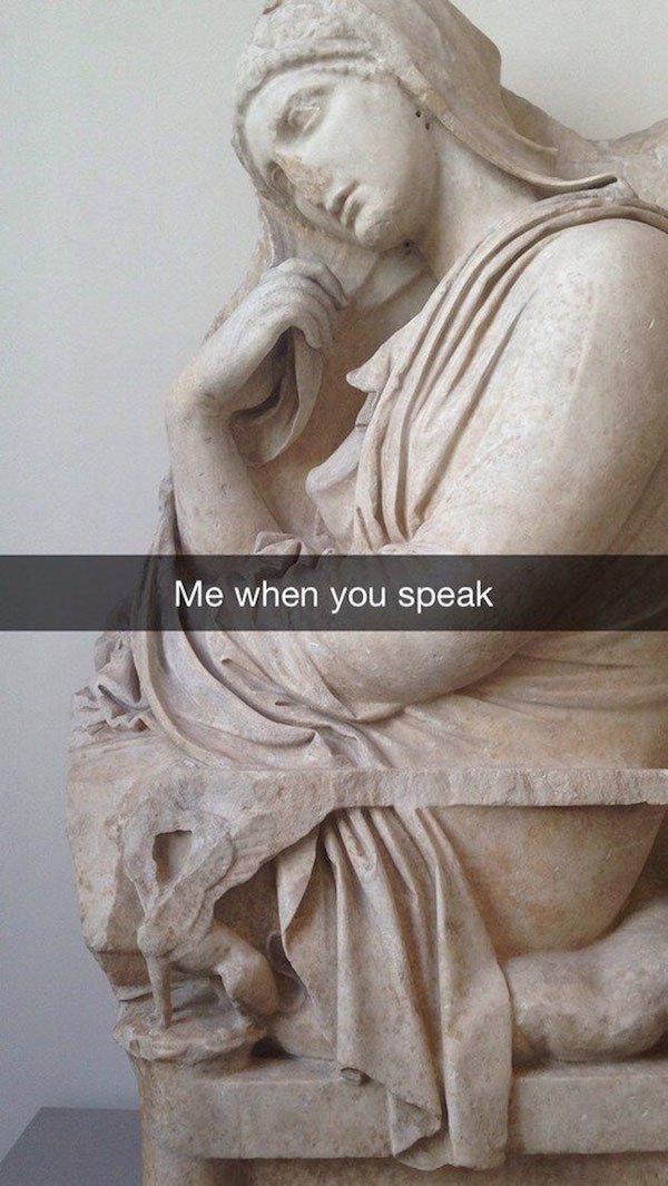 29 amusing snapchats at museums