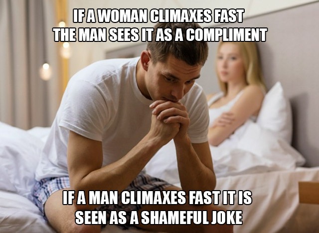 Ifa Woman Climaxes Fast The Man Sees It As A Compliment If A Man Climaxes Fastitis Seen As A Shameful Joke