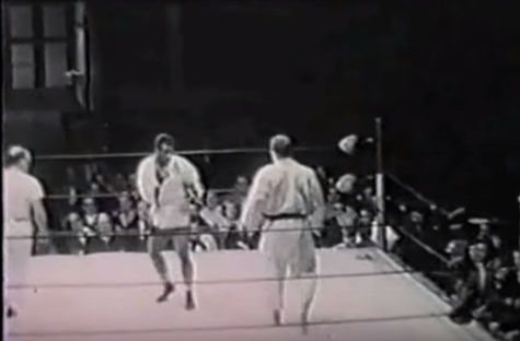 The first televised MMA fight occurred in 1963 when boxer Jim Beck offered $1,000 to any Judo practitioner (who he termed “Judo Bums”) that could beat a professional boxer. Gene Lebell took on the challenge, and won after choking out his opponent and leaving him unconscious for 20 minutes.