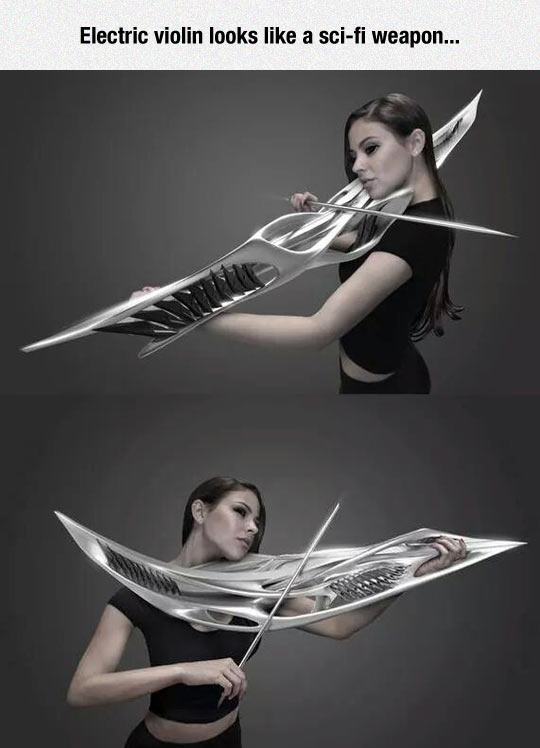 electric violin sci fi weapon - Electric violin looks a scifi weapon...