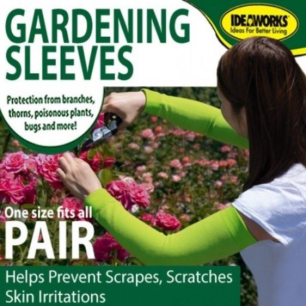 Sleeve - Ide Works Ideas For Better living Gardening Sleeves Protection from branches, thorns, poisonous plants, bugs and more! One size fits all Pair Helps prevent Scrapes, Scratches Skin Irritations