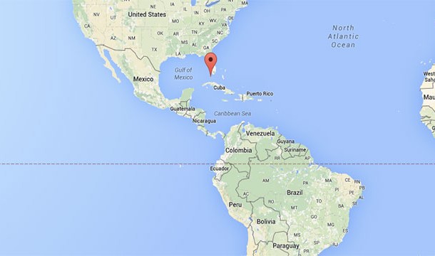 Key West is farther west than all of mainland South America. Key West is at 81.7800° W; Punta Pariñas, Peru is at 81.32° W.
