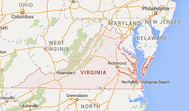 Virginia extends further west than West Virginia.