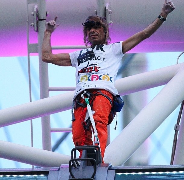 Known as the Human Spider, Alain Robert, a French rock and urban climber, is famous for his free solo climbing and scaling skyscrapers using no climbing equipment. Robert has climbed landmarks including the Burj Khalifa in Dubai, the Eiffel Tower, the Sydney Opera House, the Petronas Twin Towers in Kuala Lumpur, and the Sears Tower in Chicago.