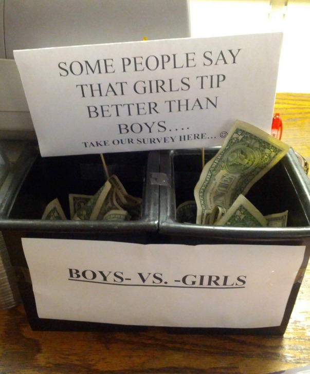 26 Genius Tip Jars Designed to Get People to Give More Money