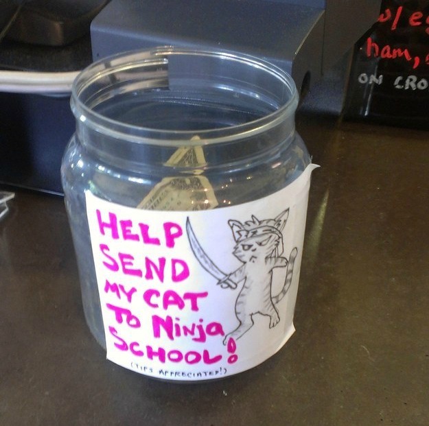 26 Genius Tip Jars Designed to Get People to Give More Money